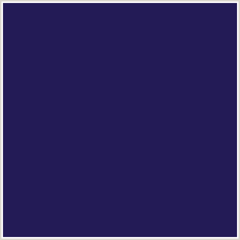 231B56 Hex Color Image (BLUE, MIDNIGHT BLUE, VALHALLA)