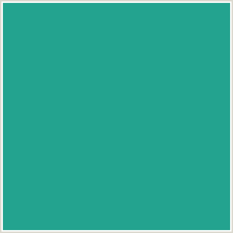 23A38F Hex Color Image (BLUE GREEN, JUNGLE GREEN)