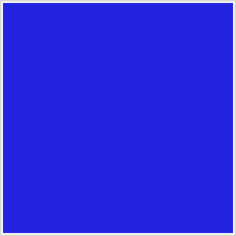 2424E0 Hex Color Image (BLUE, PERSIAN BLUE)