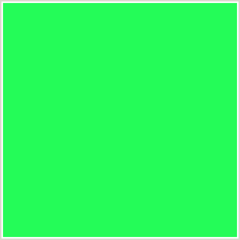 24FC58 Hex Color Image (GREEN, SPRING GREEN)