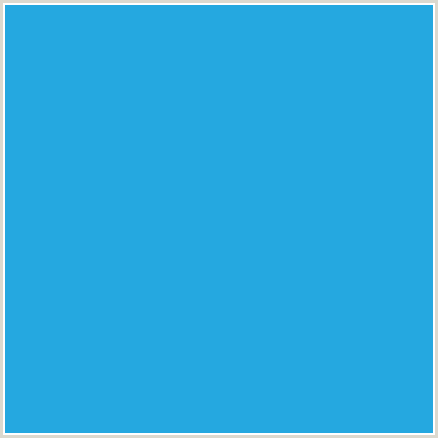 25A8E0 Hex Color Image (CURIOUS BLUE, LIGHT BLUE)