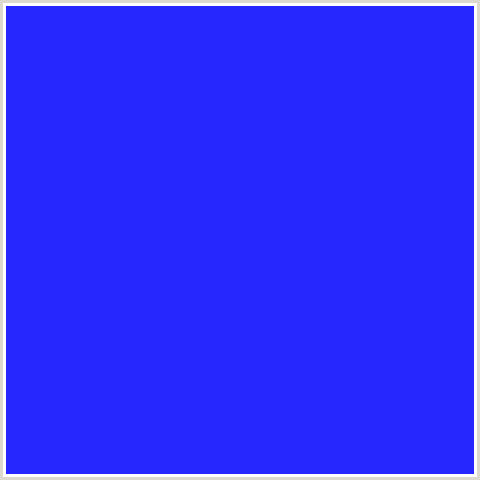 2626FF Hex Color Image (BLUE)