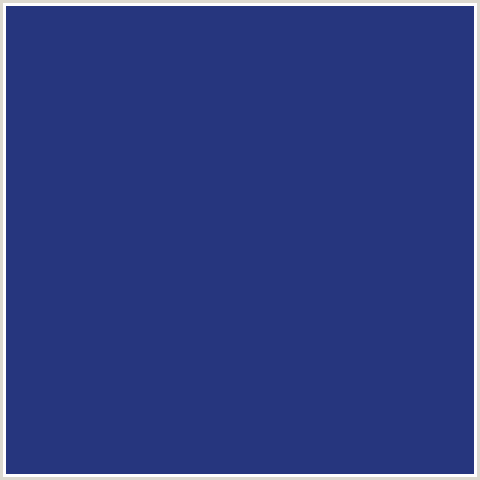 26367E Hex Color Image (BAY OF MANY, BLUE, MIDNIGHT BLUE)