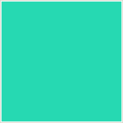 26D9B2 Hex Color Image (BLUE GREEN, TURQUOISE)
