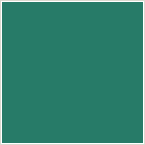 277B68 Hex Color Image (BLUE GREEN, EUCALYPTUS)
