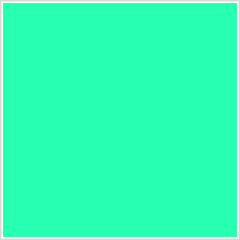 27FFB2 Hex Color Image (GREEN BLUE, SPRING GREEN)