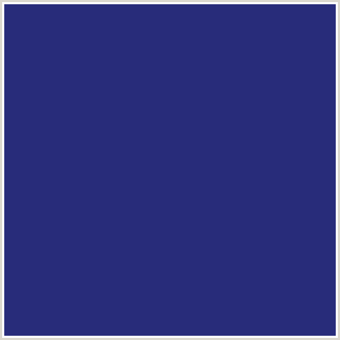 282C7A Hex Color Image (ASTRONAUT, BLUE, MIDNIGHT BLUE)