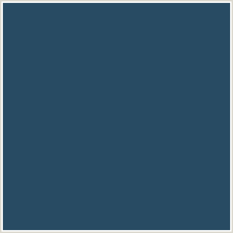 284B63 Hex Color Image (BLUE, MIDNIGHT BLUE, SAN JUAN)