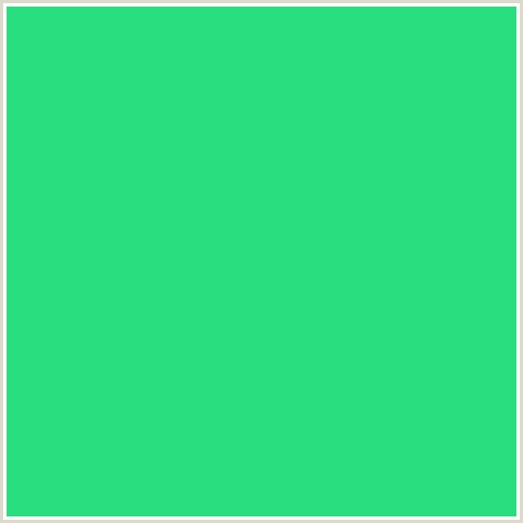 28DE7E Hex Color Image (GREEN BLUE, SHAMROCK)