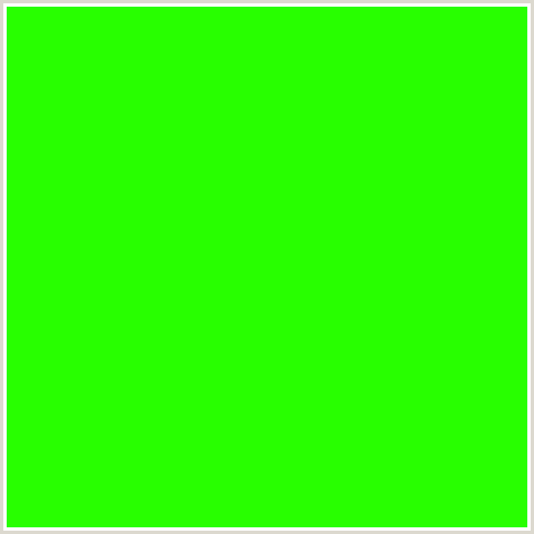 28FF00 Hex Color Image (GREEN, HARLEQUIN)