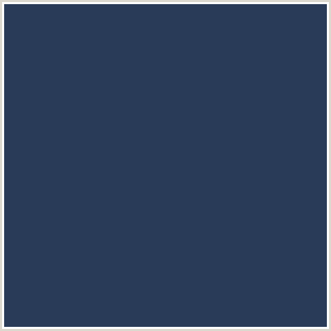 293B58 Hex Color Image (BLUE, MIDNIGHT BLUE, RHINO)