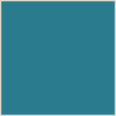 297B8D Hex Color Image (JELLY BEAN, LIGHT BLUE)