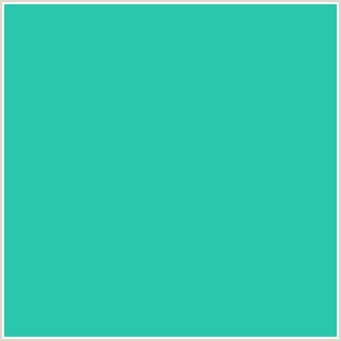 29C7AB Hex Color Image (BLUE GREEN, SHAMROCK)