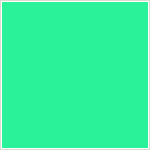 29F299 Hex Color Image (GREEN BLUE, SPRING GREEN)