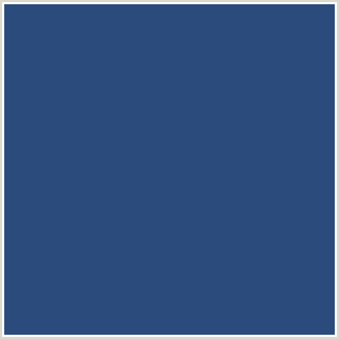 2A4B7C Hex Color Image (ASTRONAUT, BLUE, MIDNIGHT BLUE)