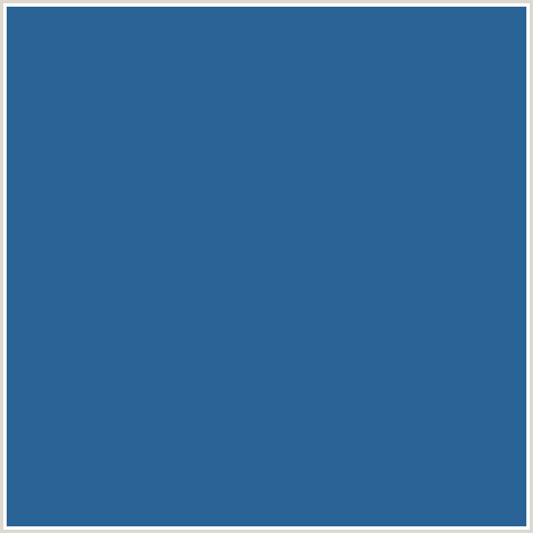 2A6496 Hex Color Image (BLUE, ST TROPAZ)