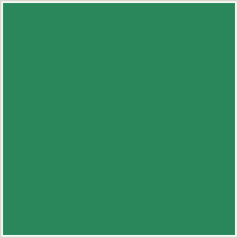 2A875B Hex Color Image (GREEN BLUE, SEA GREEN)