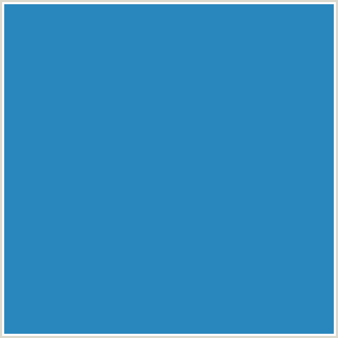 2A87BD Hex Color Image (BLUE, CURIOUS BLUE)