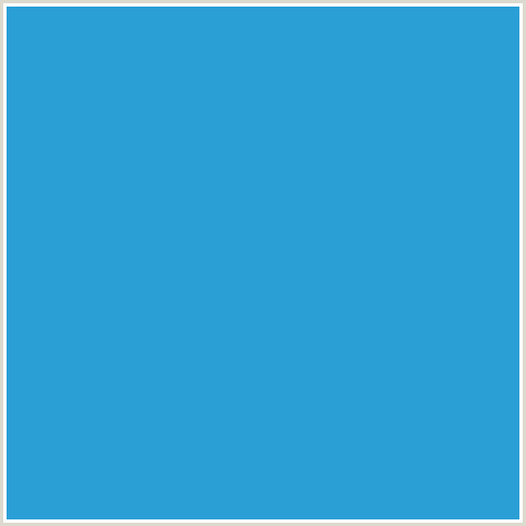 2A9FD6 Hex Color Image (CURIOUS BLUE, LIGHT BLUE)