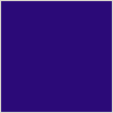 2B0A78 Hex Color Image (BLUE VIOLET, DEEP BLUE)