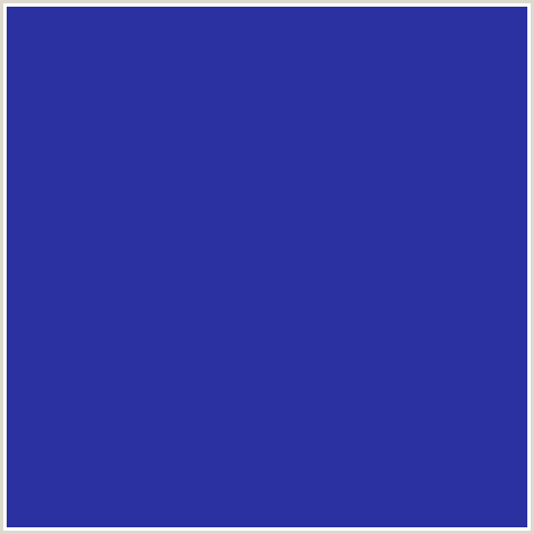 2B31A1 Hex Color Image (BLUE, GOVERNOR BAY)