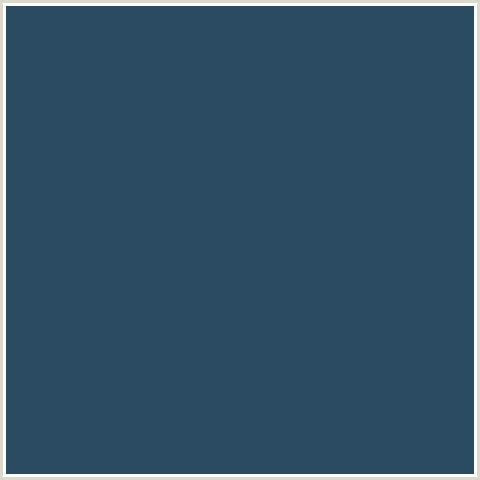 2B4B62 Hex Color Image (BLUE, MIDNIGHT BLUE, SAN JUAN)