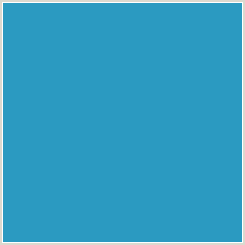 2B9AC1 Hex Color Image (CURIOUS BLUE, LIGHT BLUE)