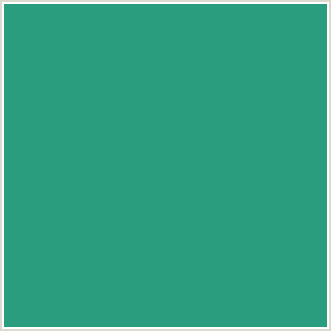 2B9D7F Hex Color Image (BLUE GREEN, JUNGLE GREEN)