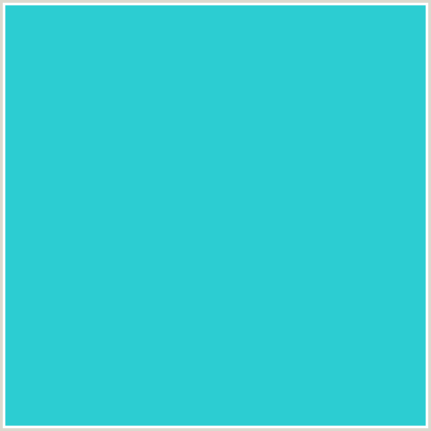2CCDD2 Hex Color Image (LIGHT BLUE, TURQUOISE)