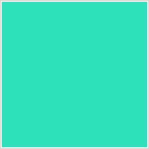 2CDFB8 Hex Color Image (BLUE GREEN, TURQUOISE)