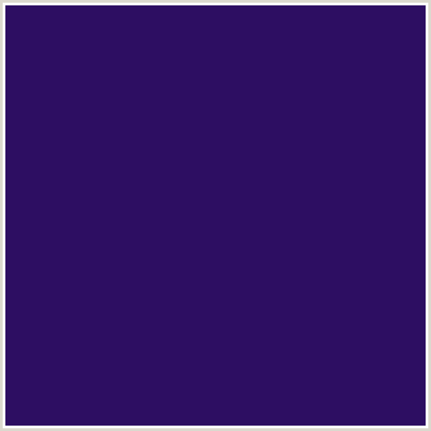 2D0E62 Hex Color Image (BLUE VIOLET, VIOLENT VIOLET)