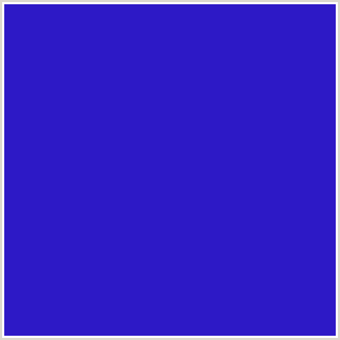 2D19C6 Hex Color Image (BLUE, PERSIAN BLUE)