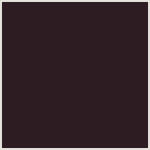 2D1D23 Hex Color Image (COCOA BROWN, RED)