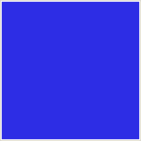 2D2DE5 Hex Color Image (BLUE, PERSIAN BLUE)