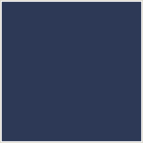 2D3956 Hex Color Image (BLUE, PICKLED BLUEWOOD)