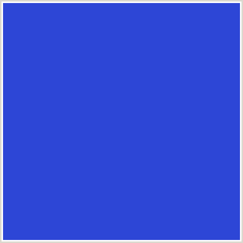 2D46D6 Hex Color Image (BLUE, CERULEAN BLUE)