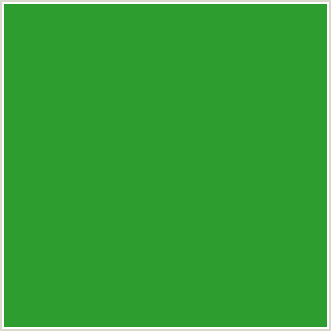 2D9D30 Hex Color Image (FOREST GREEN, GREEN)