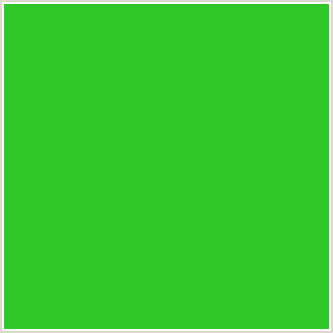 2DC728 Hex Color Image (FOREST GREEN, GREEN)