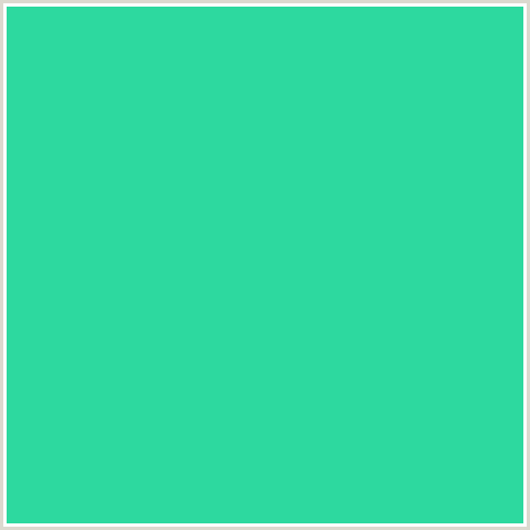 2DD99F Hex Color Image (BLUE GREEN, SHAMROCK)