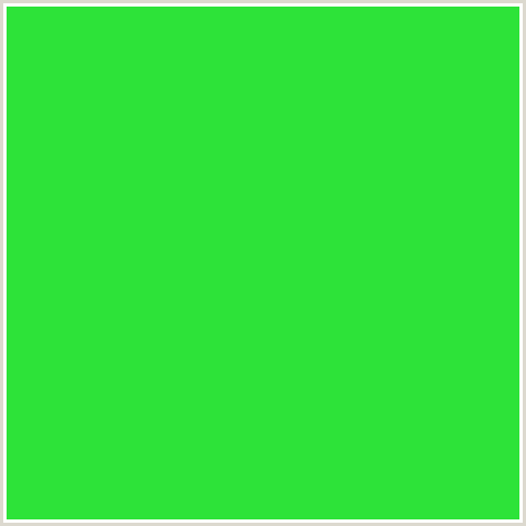 2DE339 Hex Color Image (GREEN, MALACHITE)