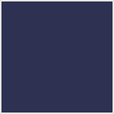 2E3151 Hex Color Image (BLUE, MARTINIQUE)