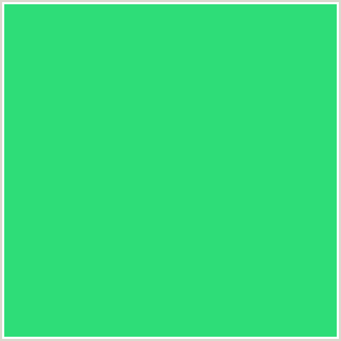 2EDD78 Hex Color Image (GREEN BLUE, SHAMROCK)