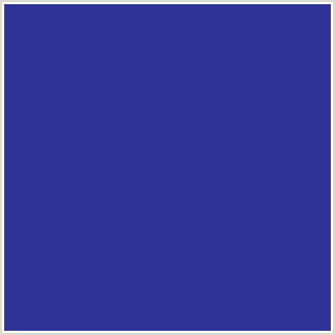 2F3494 Hex Color Image (BAY OF MANY, BLUE)