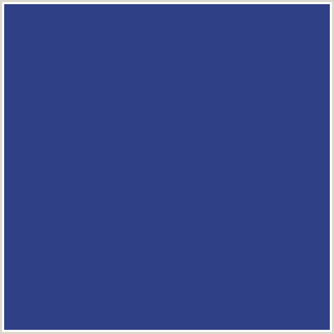 2F4086 Hex Color Image (BLUE, CHAMBRAY)