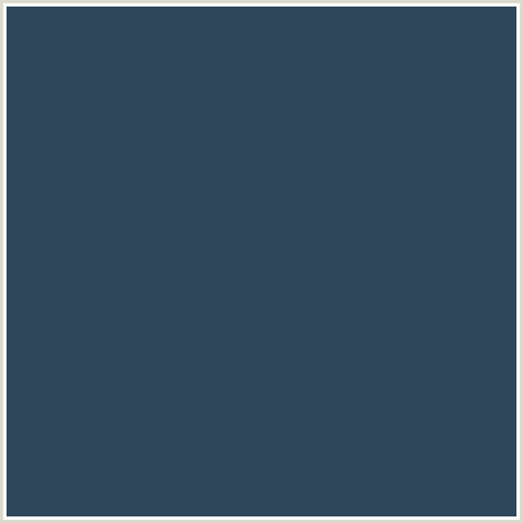 2F4758 Hex Color Image (BLUE, PICKLED BLUEWOOD)