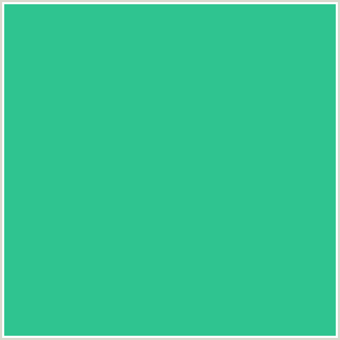2FC490 Hex Color Image (GREEN BLUE, SHAMROCK)