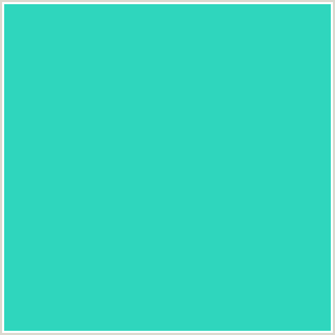 2FD6BD Hex Color Image (BLUE GREEN, TURQUOISE)