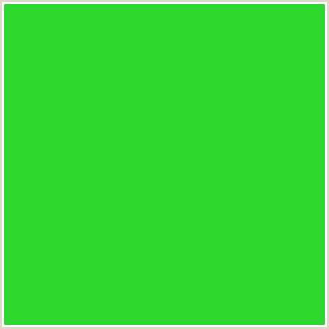2FD82F Hex Color Image (GREEN, MALACHITE)