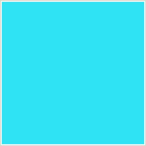 2FE3F4 Hex Color Image (BRIGHT TURQUOISE, LIGHT BLUE)
