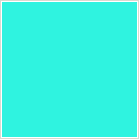 2FF3E0 Hex Color Image (BLUE GREEN, BRIGHT TURQUOISE)